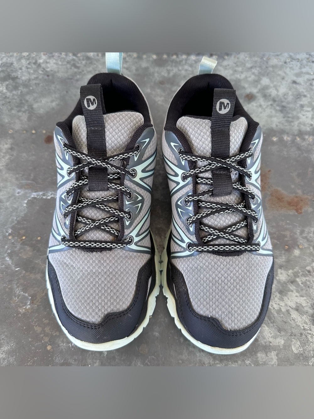 Merrell Women's Size 6 Hiking Shoes Monument Grey Blue - Picture 3 of 9